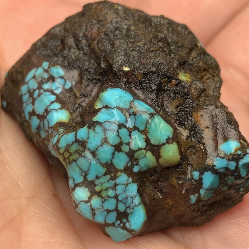 100% Natural Cloud Mountain Blue Green Turquoise Rough Specimen 25G