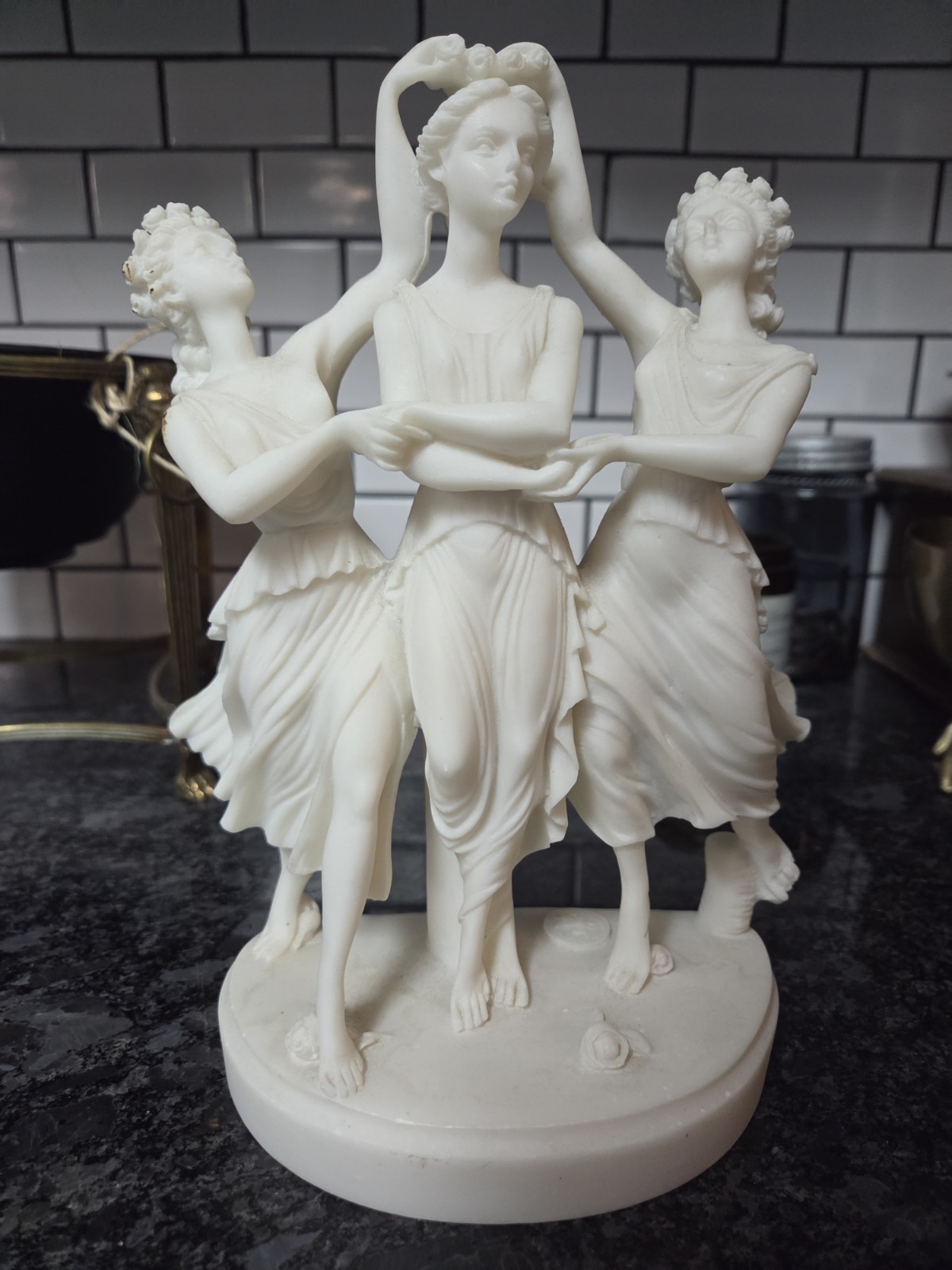 VTG The Three Graces Ancient Greek Statue Museum Copy
