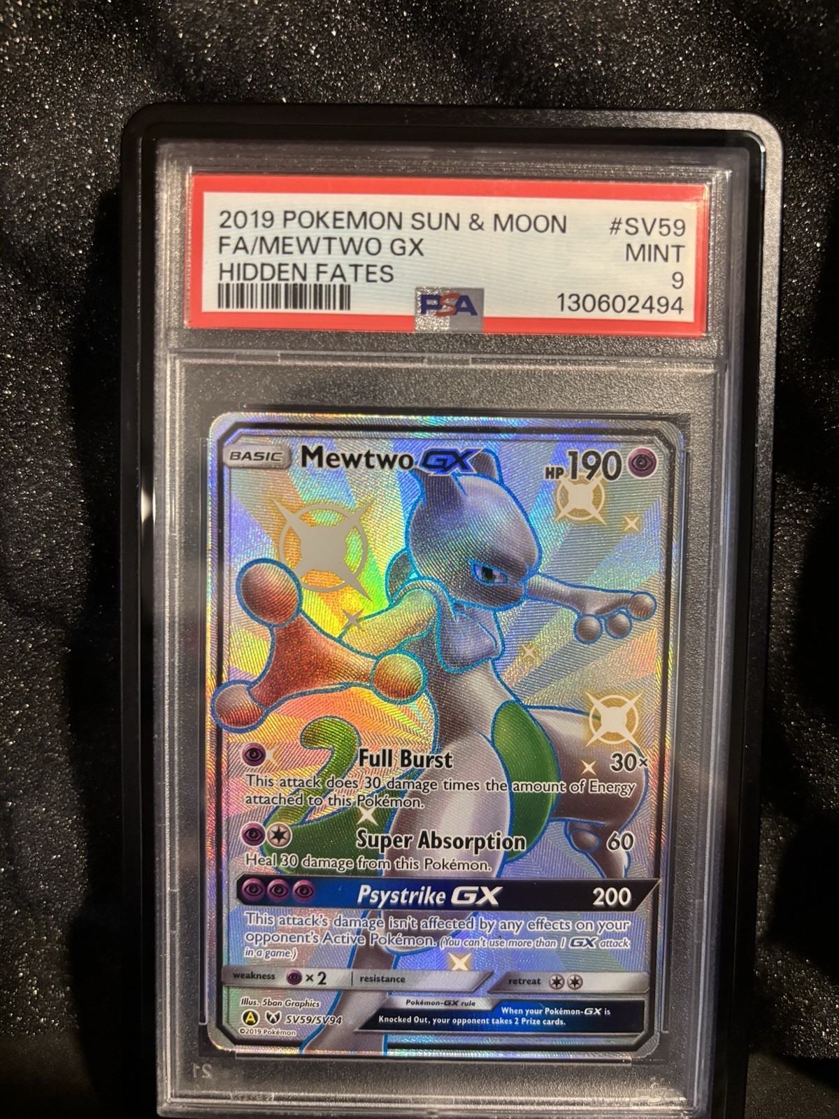 Mewtwo GX SV59/SV94 Hidden Fates: Shiny Vault Holo