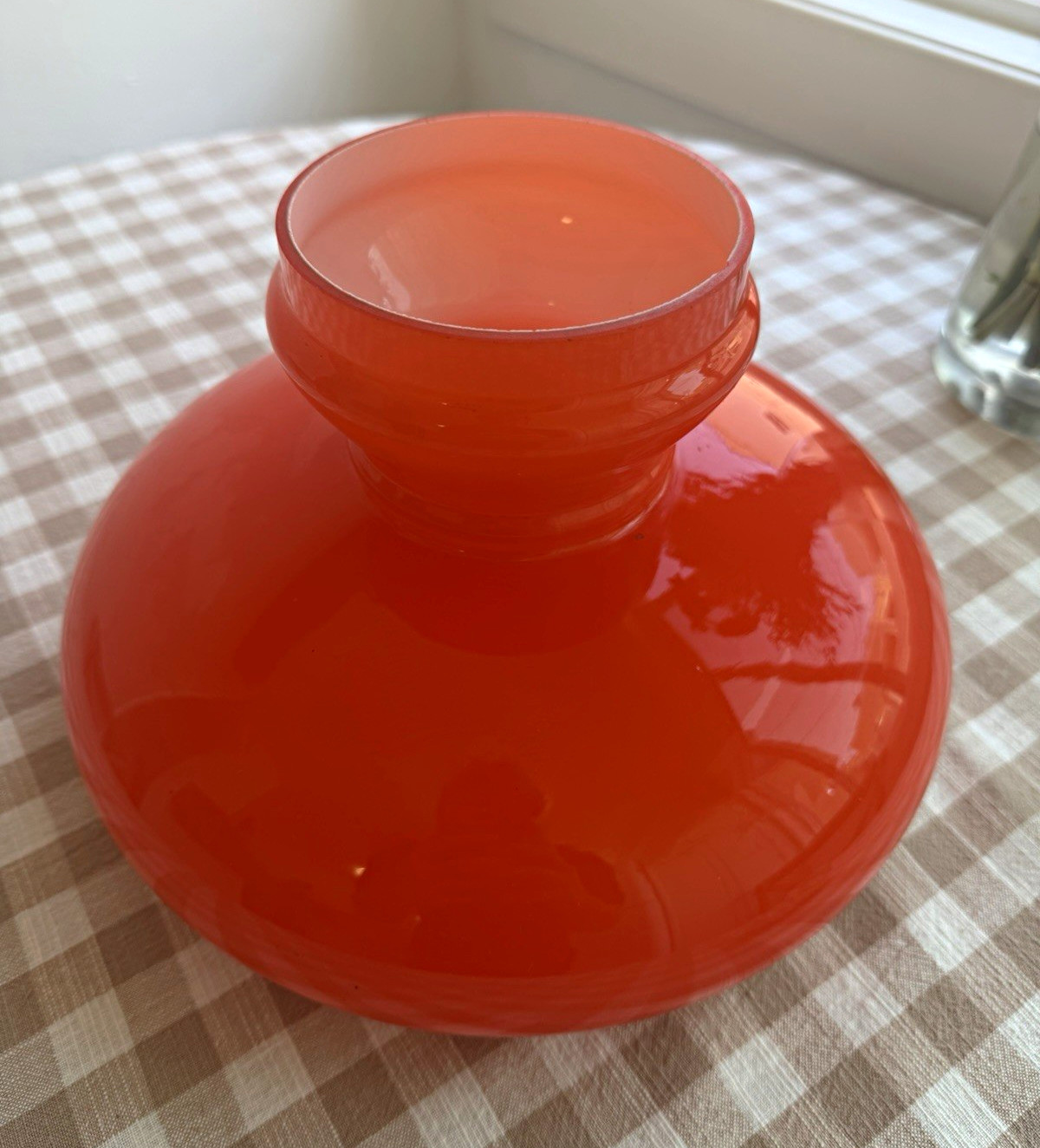 Vintage Mid Century Orange Lamp Glass Lamp Shade - Fog & Morup