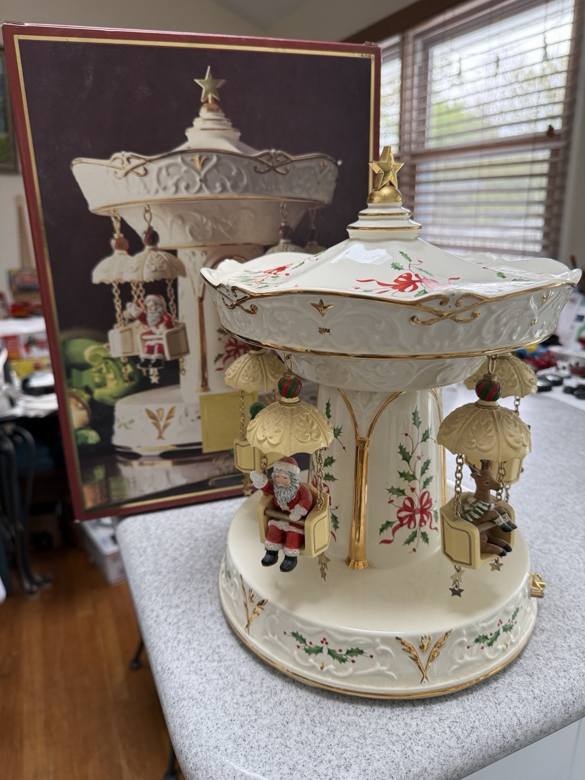 Vintage Lenox Holiday Carnival Swing (Musical) - Complete
