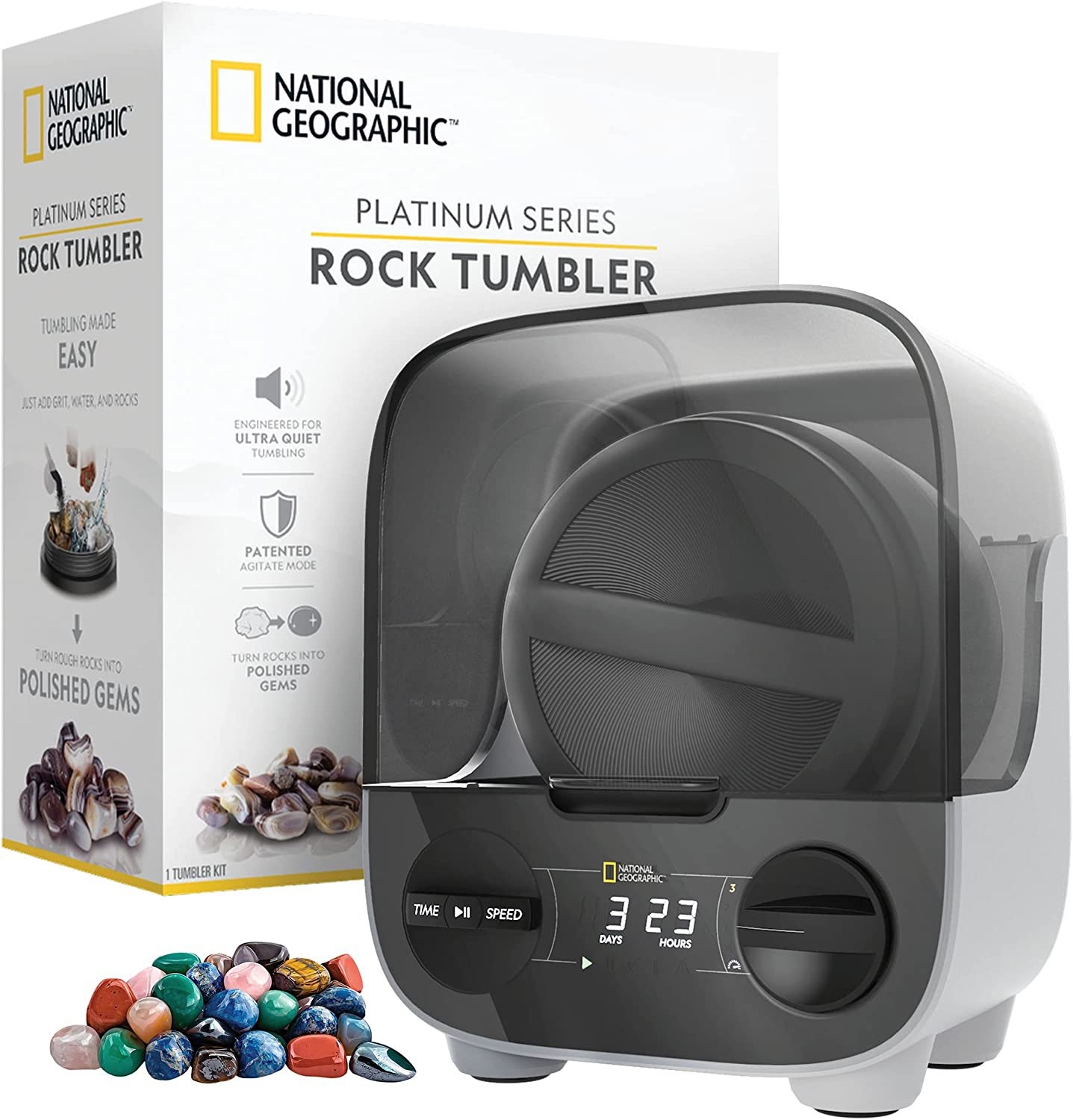 National Geographic Platinum Series Ultra Quiet Rock Polisher Kit (OPEN BOX)