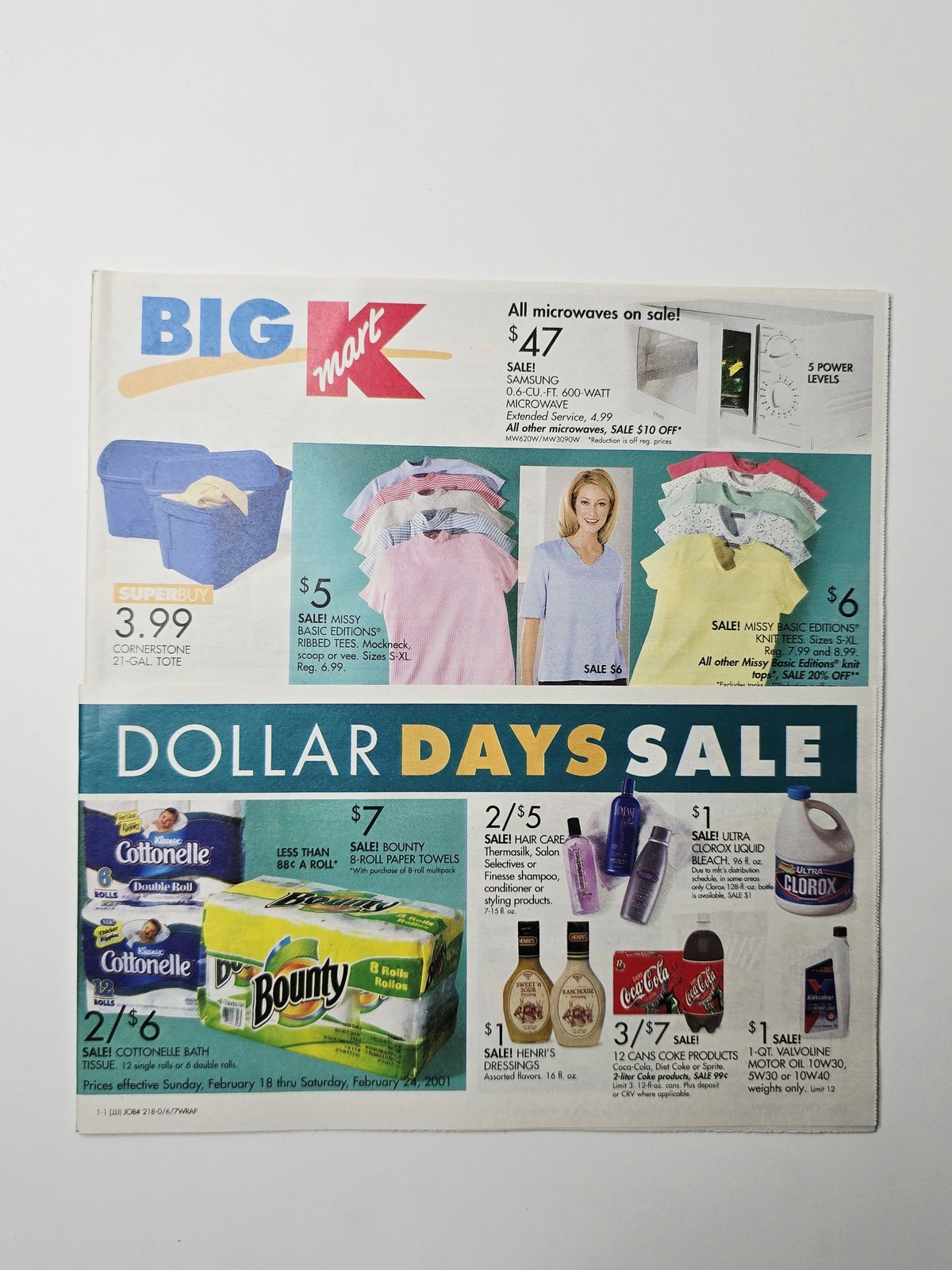 Big Kmart February 2001 Dollar Days Y2K Electronics Home Garden Ad 32 Pages