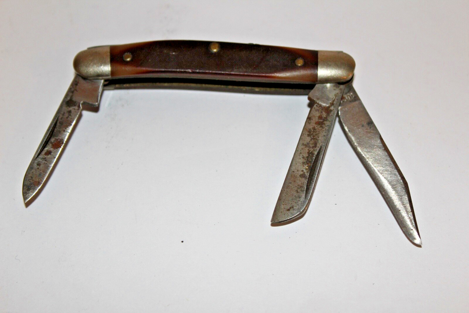 Schrade Old Timer 108OT Junior Stockman 3 Blade Vintage Pocket Knife USA NY