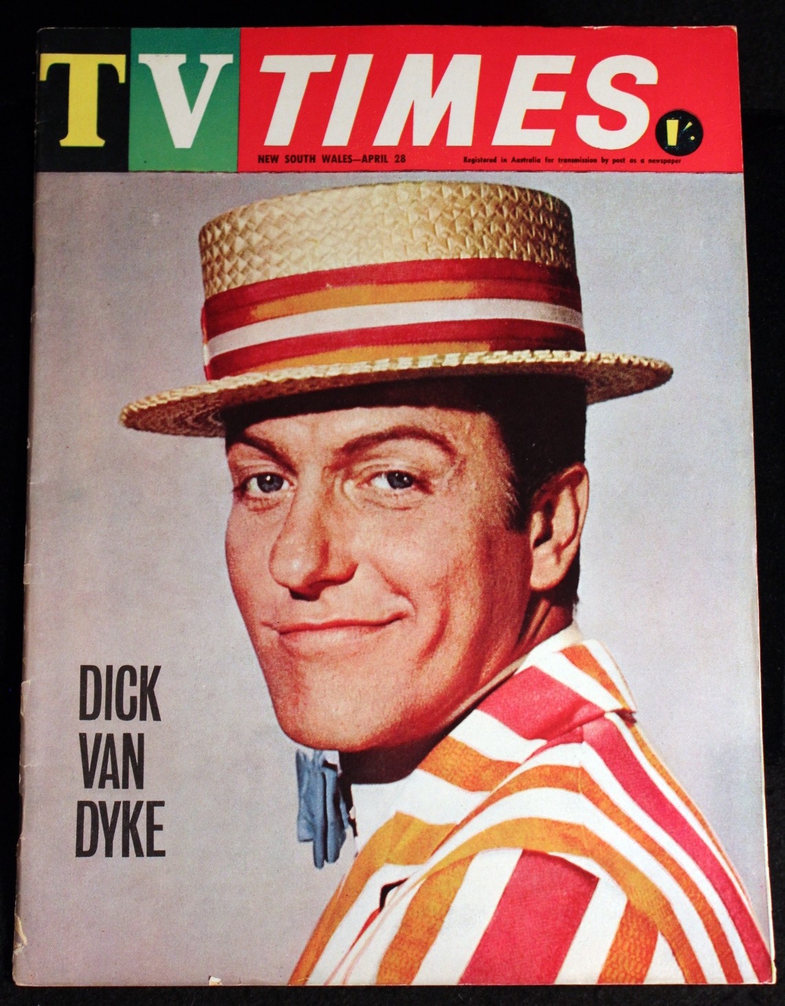 Dick Van Dyke 1965 Mary Poppins Disney Cover TV Times Schedule Australia NSW