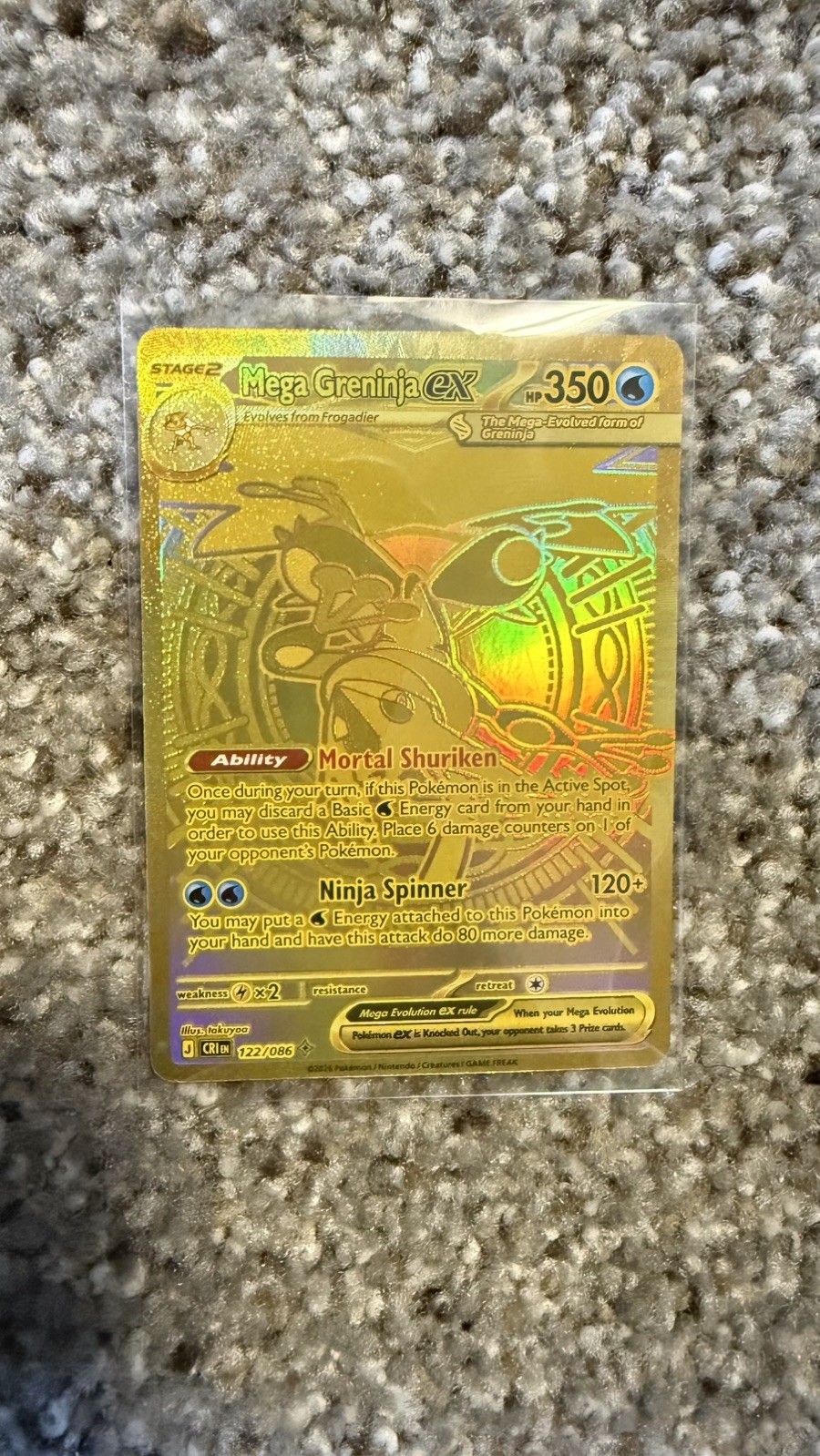 MEGA GRENINJA EX POKÉMON RARE COLLECTION ITEM UNGRADED