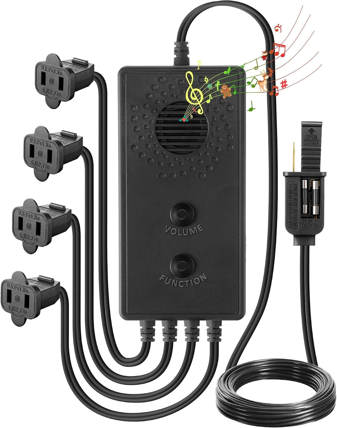 Vintage 90S Musical Christmas Lights Controller, Singing Christmas Tree Lights C