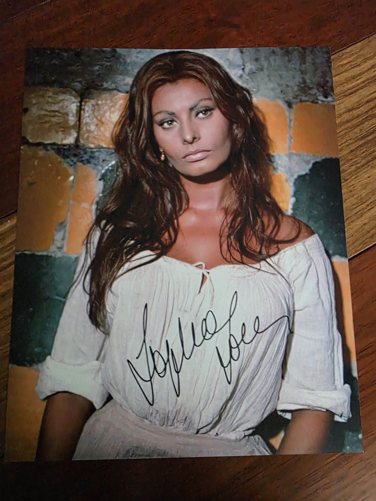 SOPHIA LOREN SIGNED AUTOGRAPHED HOT SEXY 8x10 PHOTO WOW