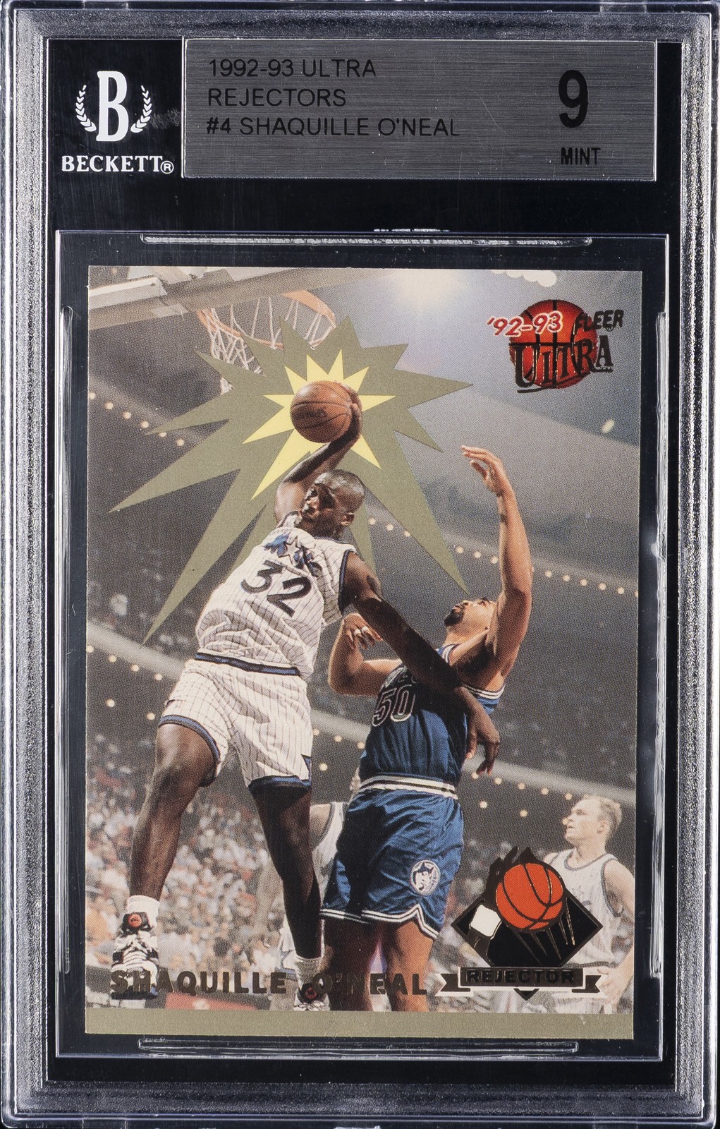 1992-93 ULTRA REJECTORS #4 SHAQUILLE O'NEAL BGS 9
