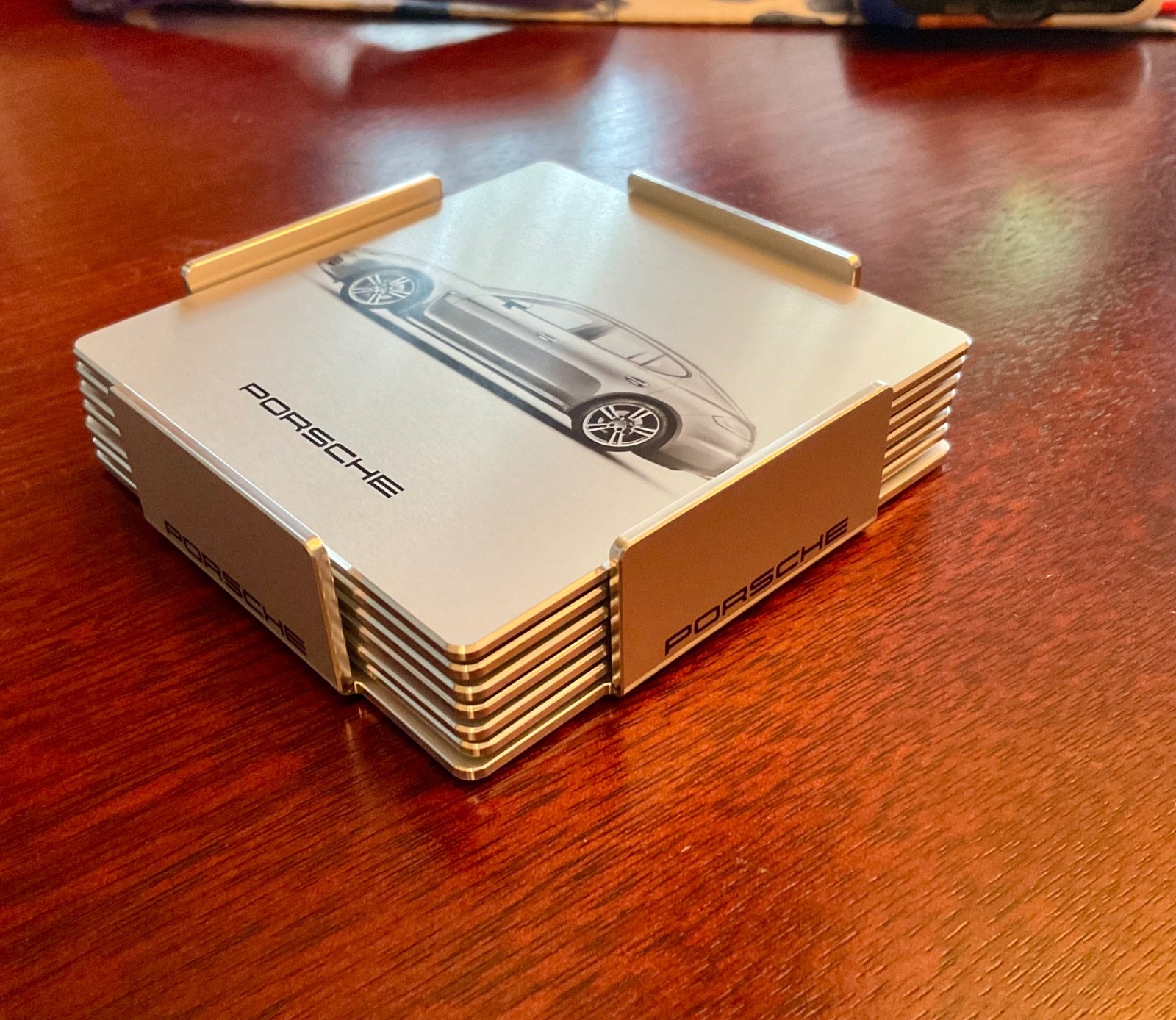 LICENSED PORSCHE DESIGN ALUMINUM COASTERS - ALL MODELS - BRAND NEW