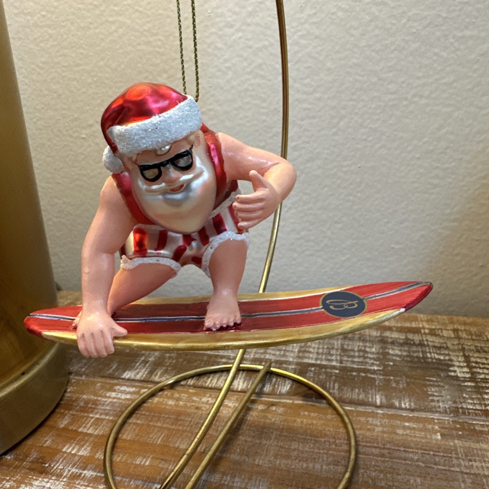 Breitling Collectors' Surfin' Santa Christmas Ornament Ultra-Rare Collectible