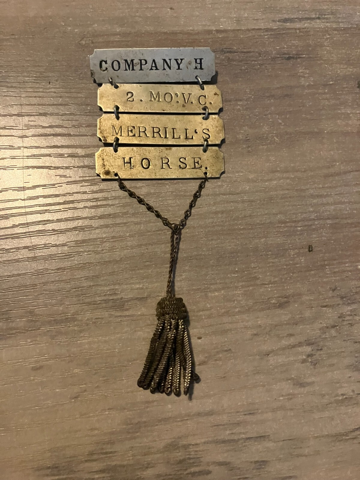 VTG Civil War Ladder Badge Merrill's Horse 2nd Missouri Cavalry Regiment GAR