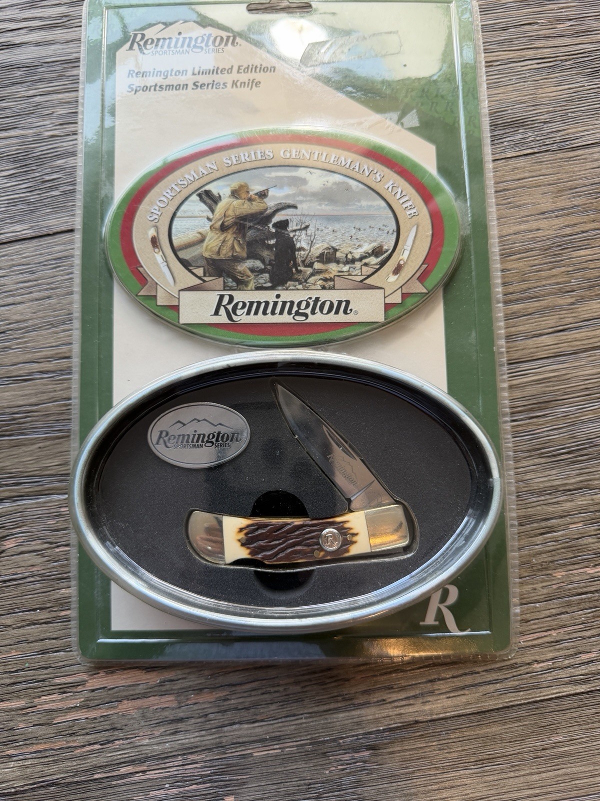 2004 Remington Sportsman Series Gentleman’s Knife Limited Edition Sealed Tin NOS