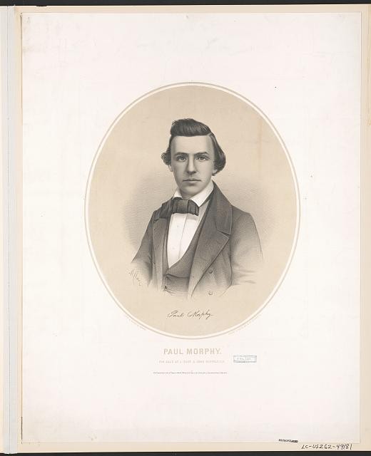 Photo:Paul Morphy 1859 Head and Shoulders Portrait Buffalo NY