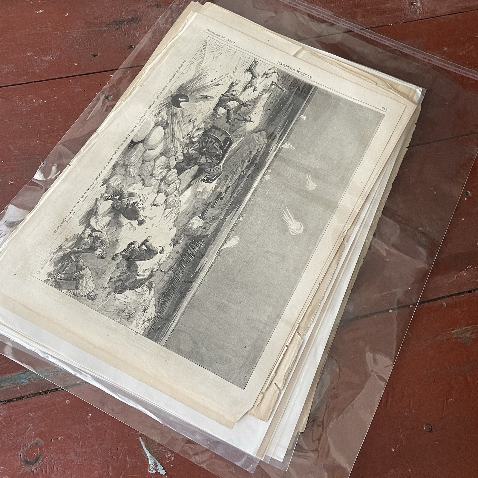 Lot 42 Atq Harper’s Weekly London News Civil War Original Engravings Charleston