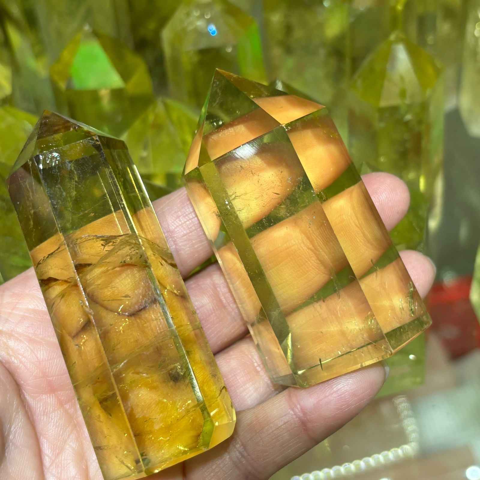 2.2LB Top Natural Citrine Quartz Crystal Mineral Specimen Healing Decor 5PCS+