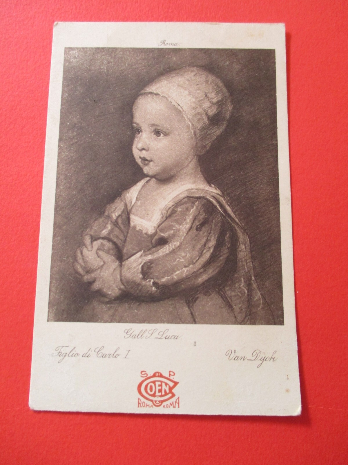 Postcard - Van Dych / Son of Charles I - VG 1913 Advertising Warehouses S by P COEN