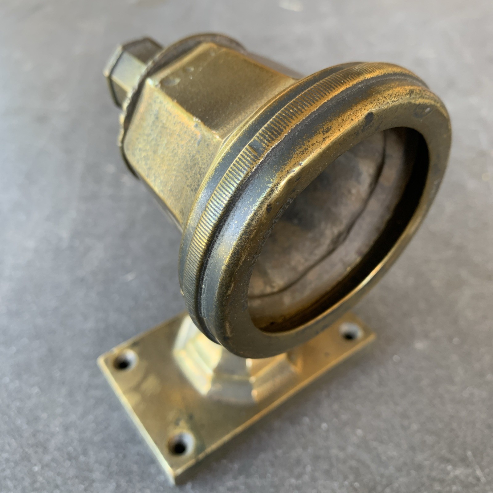 Antique Phone Brass Mounting Bracket Base Screw speaker 1911
