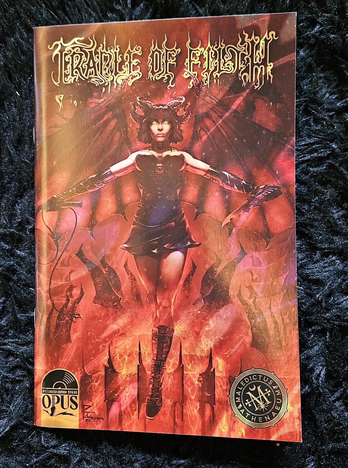 Cradle of Filth Maledictus Athenaeum #1 Foil Cover Limited 2500 Opus Comics