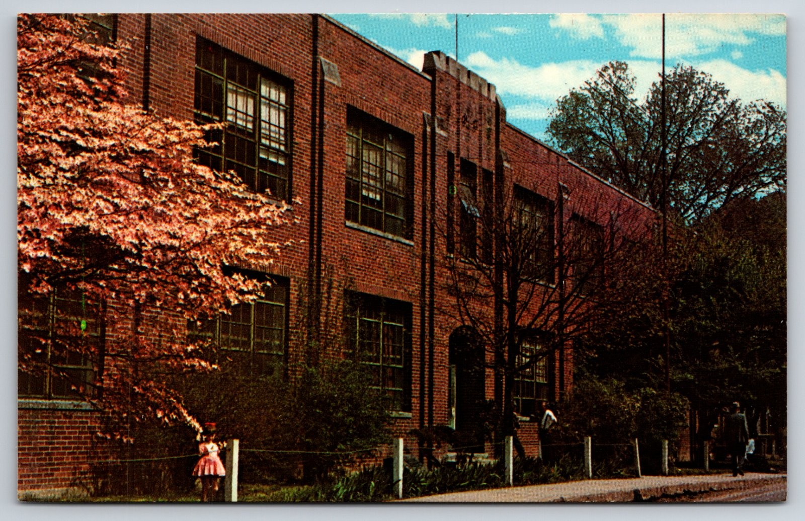 Evarts High School Evarts Kentucky Durham Printing Dexter Press Postcard
