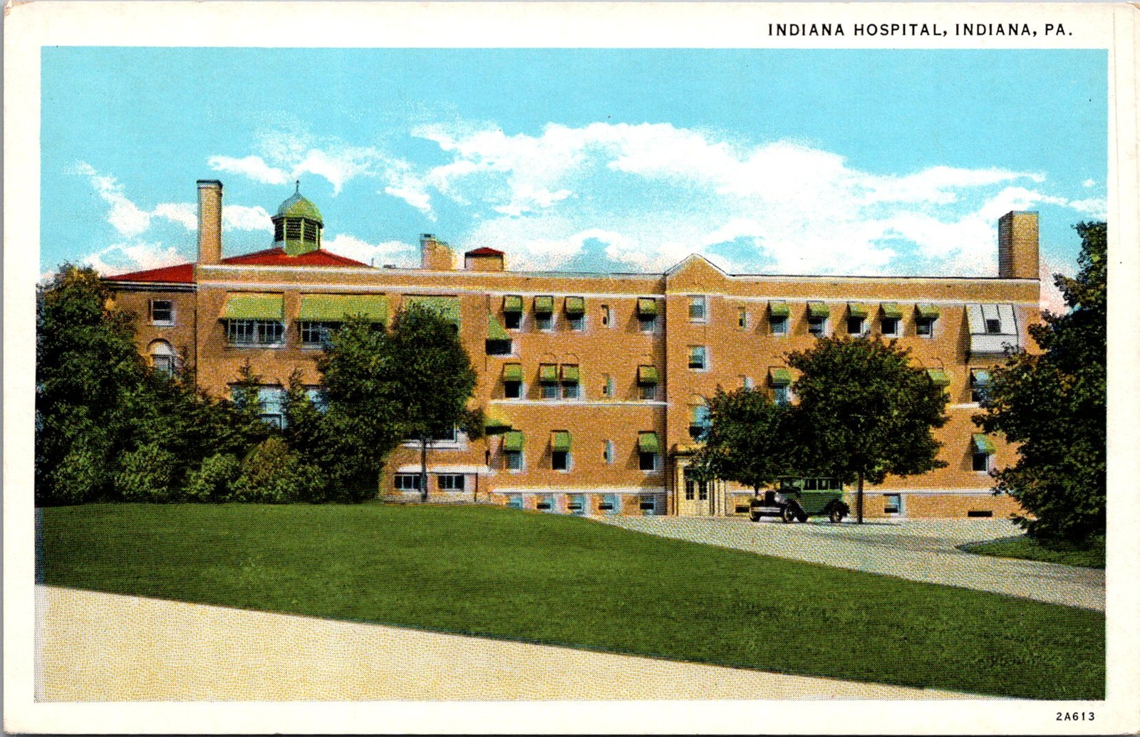 Indiana Hospital Indiana PA Vintage Postcard 5P21-3