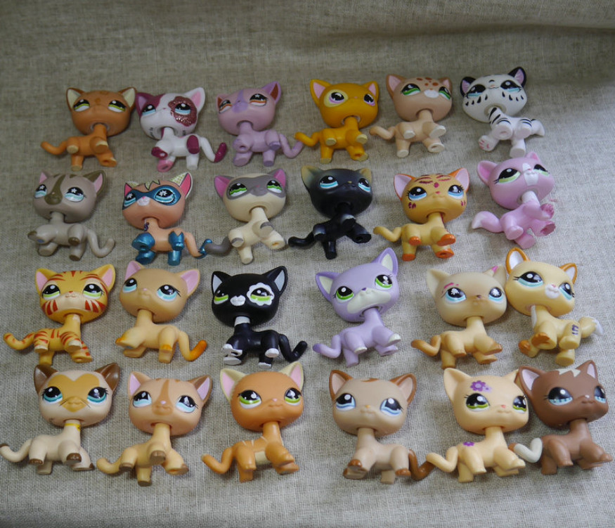5pcs/lot  LPS Random Short Hair Cat  Figures Collection  New