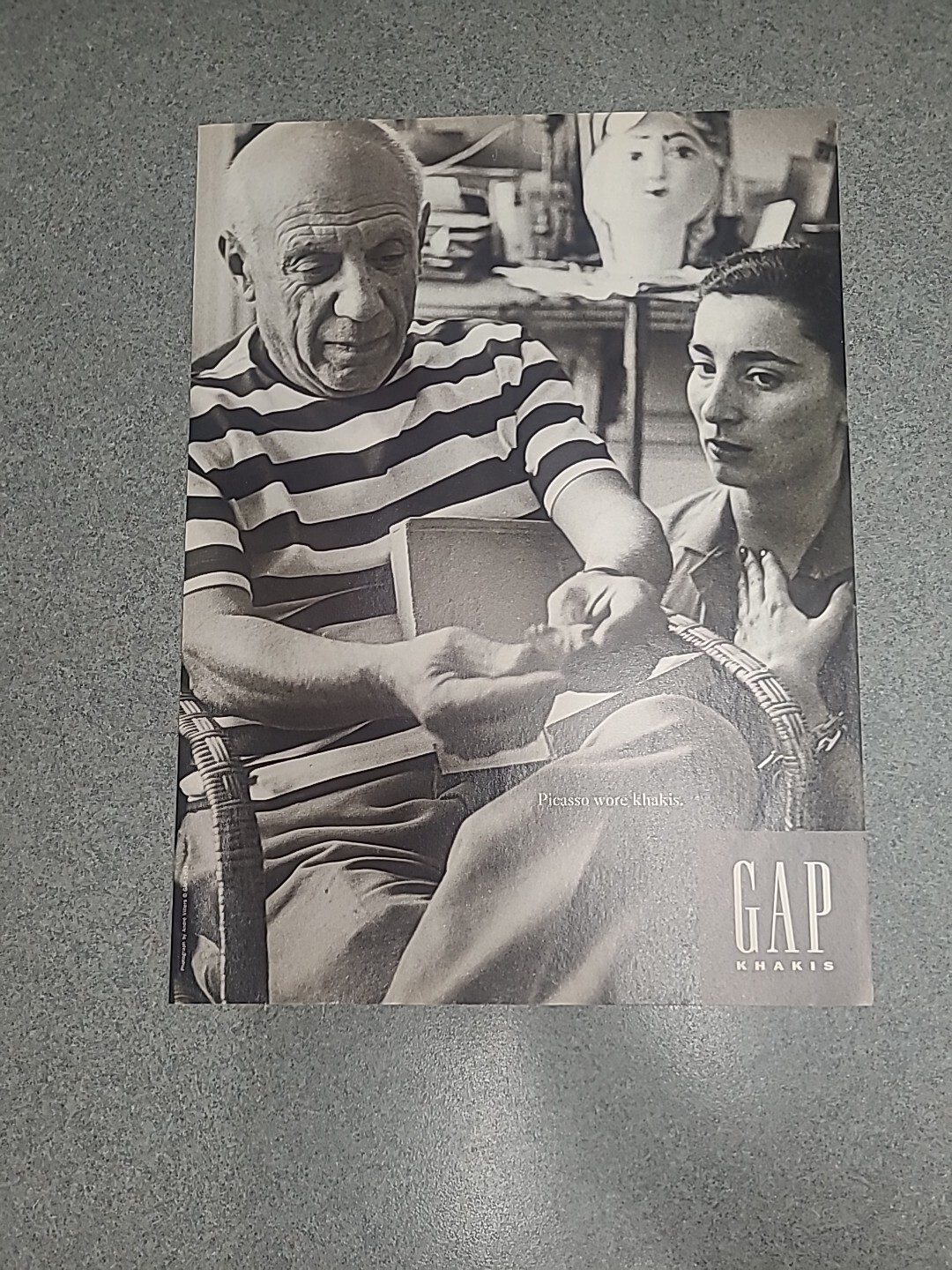 Gap Khakis Picasso Vintage Print Ad 1993 8x11 Great To Frame 