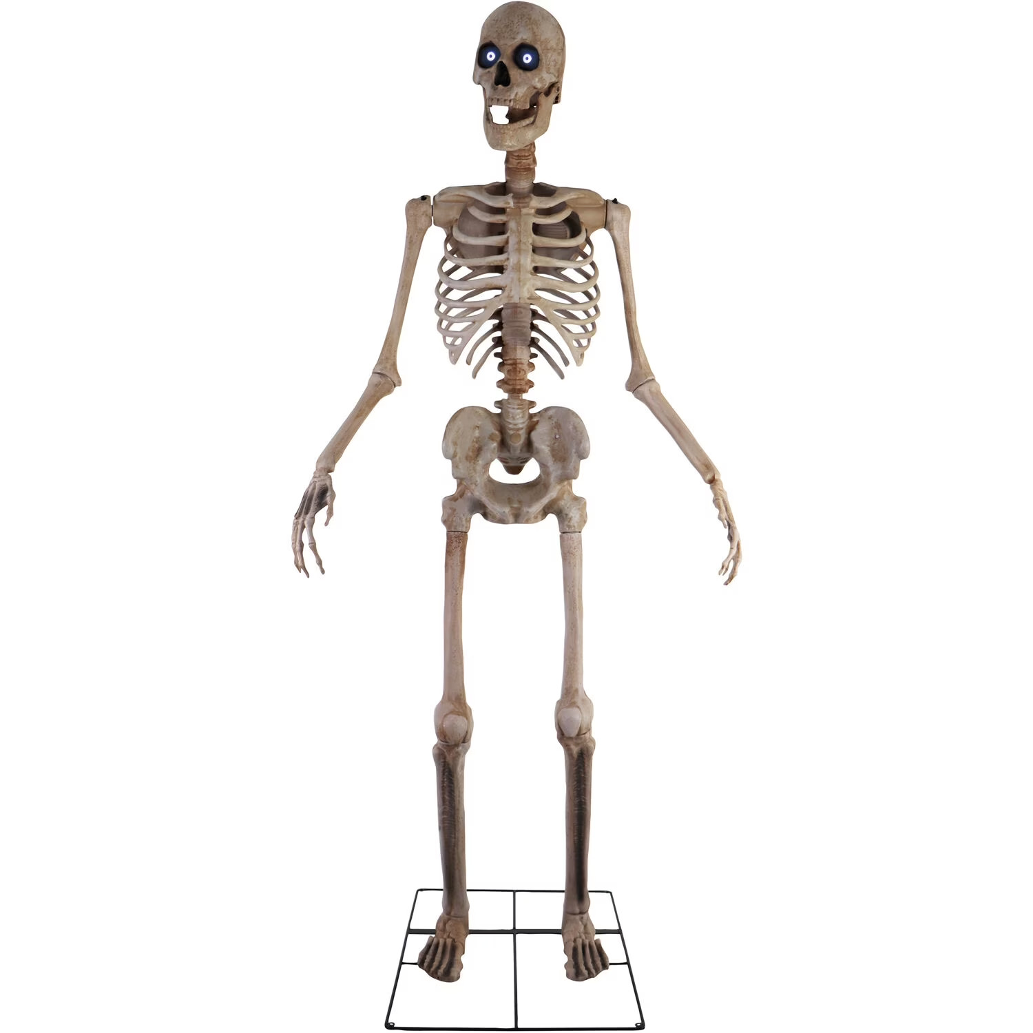8FT MOTION-ACTIVATED TOWERING SKELETON ANIMATRONIC TALKING INDOOR OUTDOOR NEW