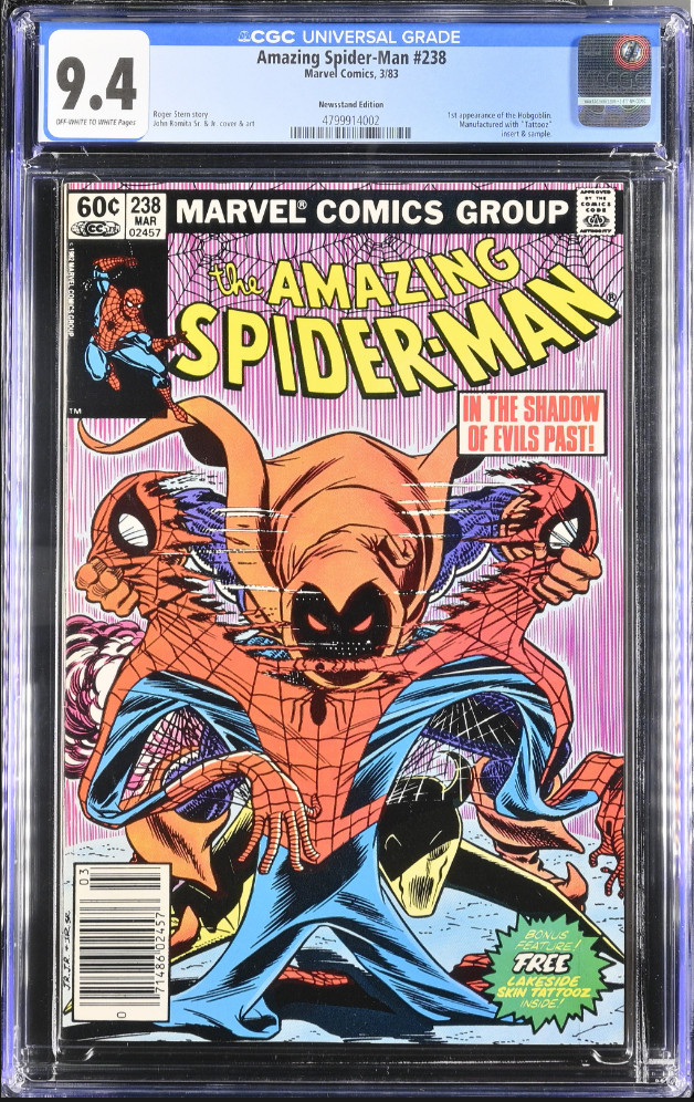 Amazing Spider-Man #238 CGC 9.4 Newsstand 1st Hobgoblin 1983 🔥