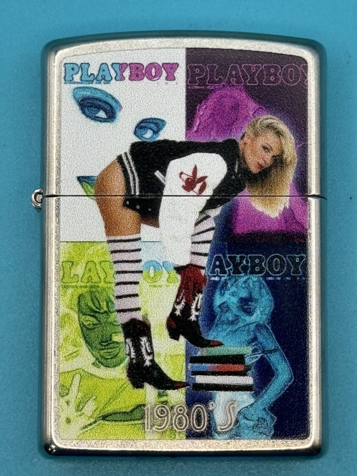 2018 Playboy 1980’s Defining The Decades Chrome Zippo Lighter NEW
