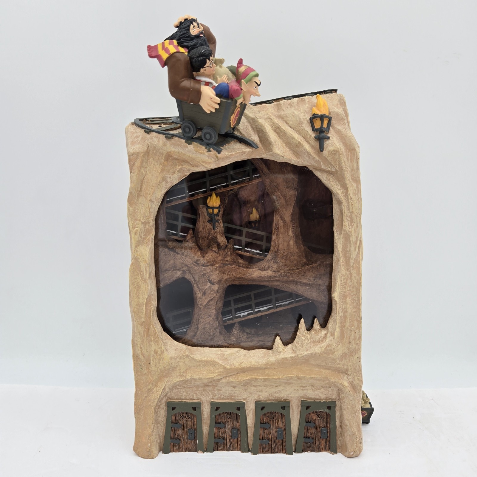 Vtg 2001 Hallmark Harry Potter Gringotts Cave Coaster Action Coin Bank *READ*