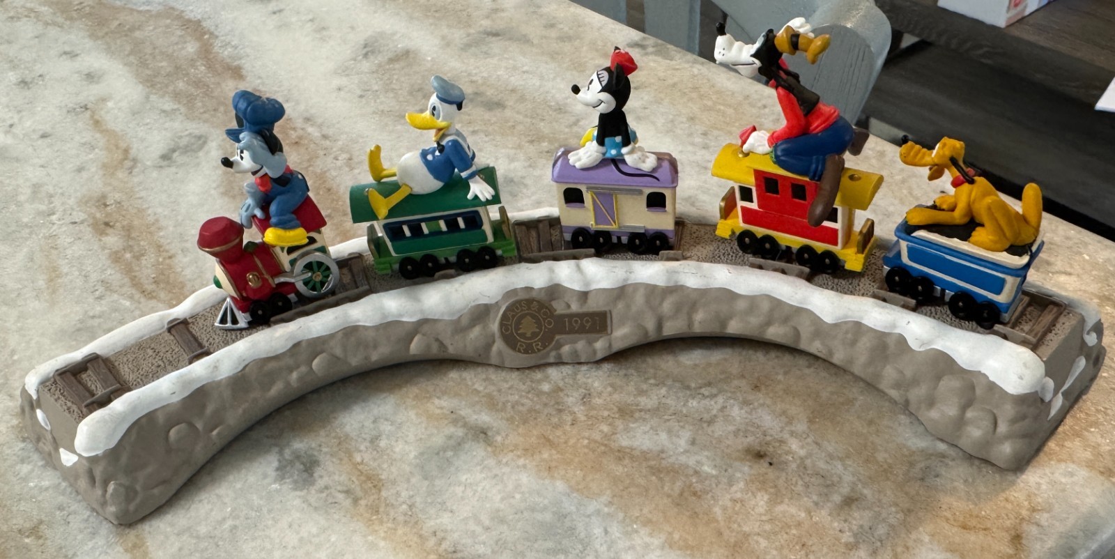 1998 Hallmark Mickey Mouse Express Merry Miniatures 6-piece set w track