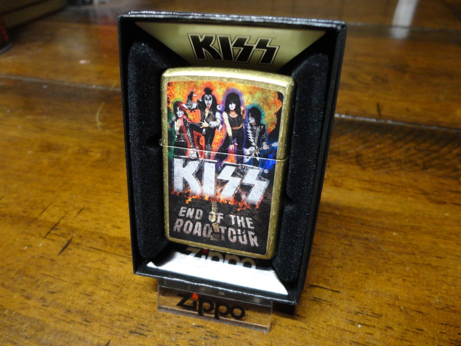 KISS THE BAND END OF THE ROAD TOUR ZIPPO LIGHTER MINT IN BOX