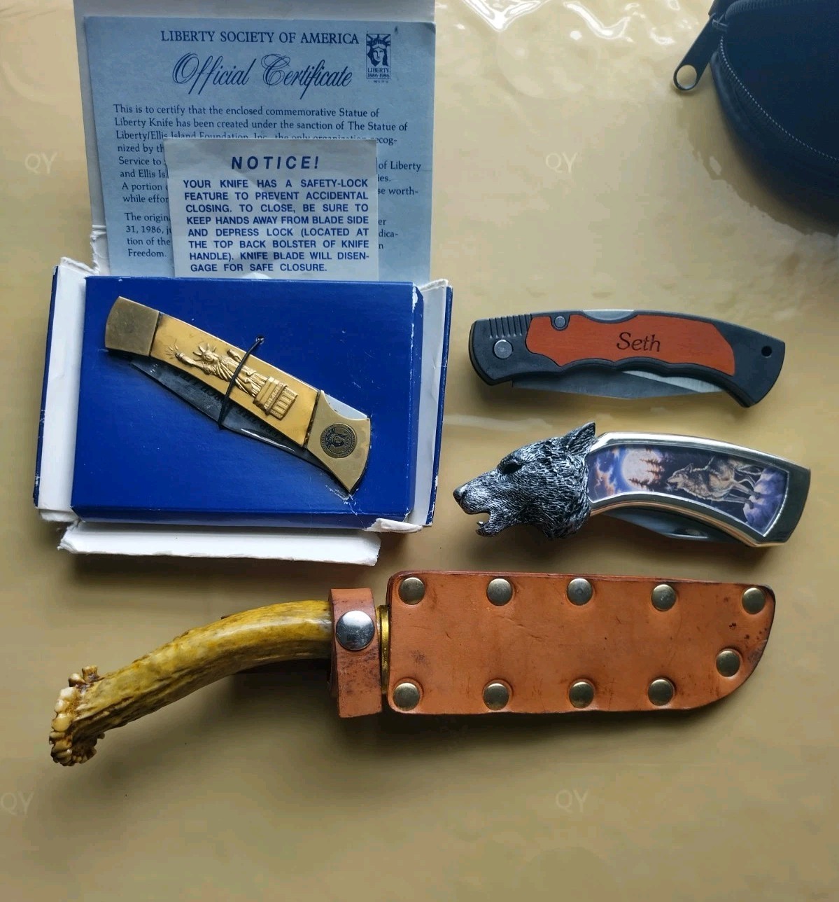 Knife Lot Of 4 Collectible Set