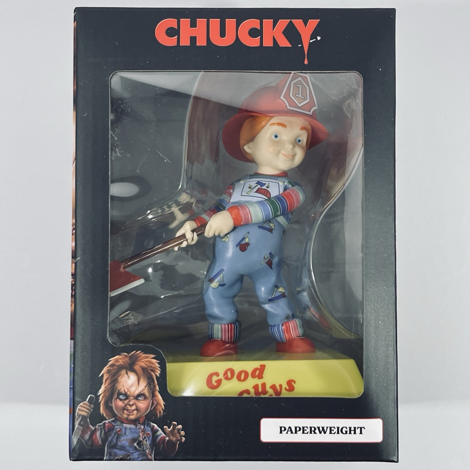 New In Box Chucky Paperweight Good Guys Fireman Figure Walmart Exclusive