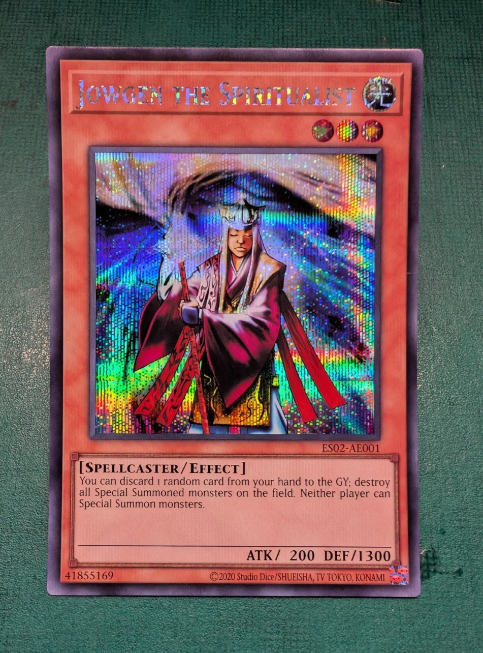YUGIOH JOWGEN THE SPIRITUALIST ASIAN ENGLISH EDITION ES02-AE001 NM