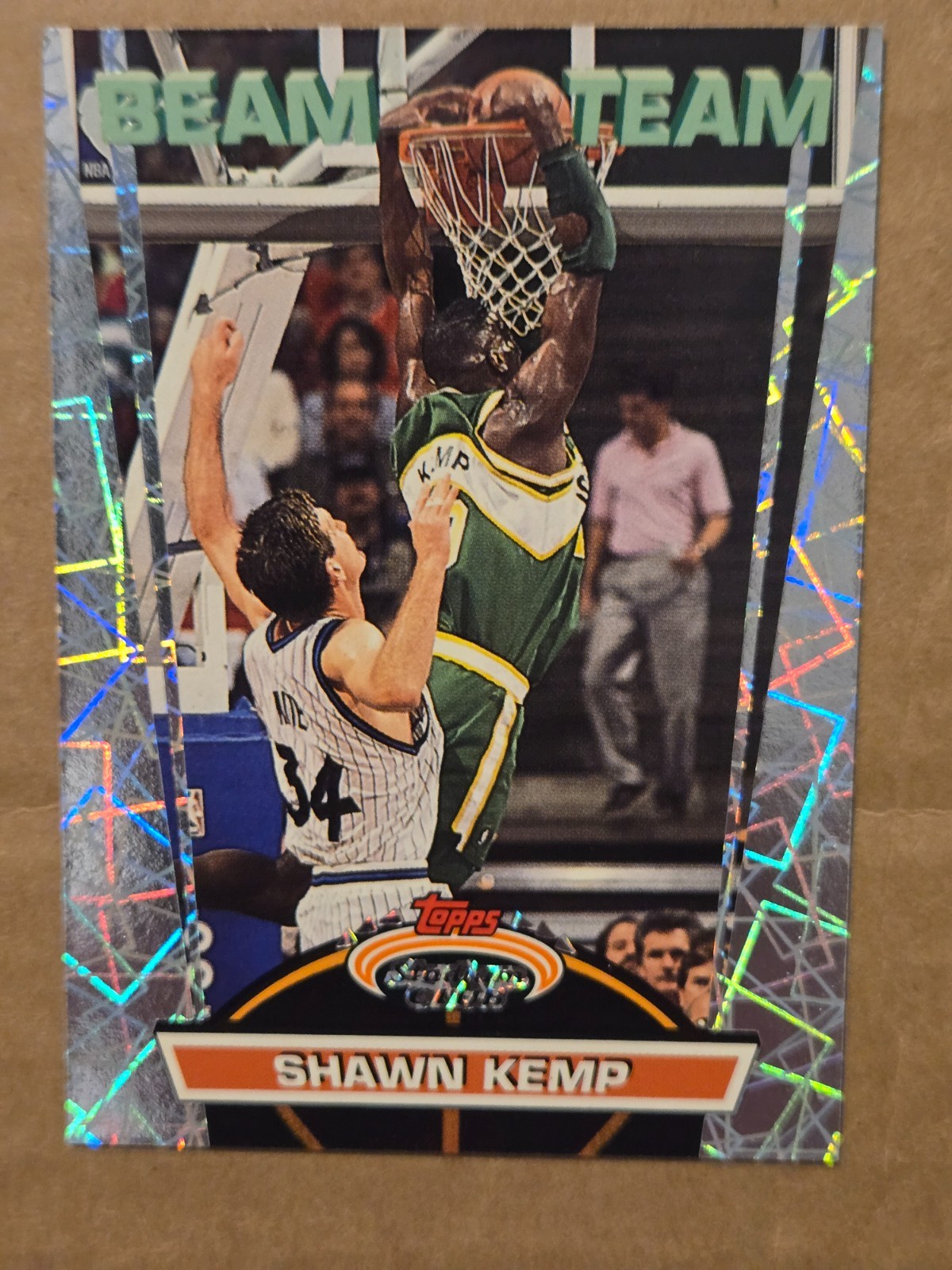 1992-93 STADIUM CLUB SEAN KEMP BEAM TEAM INSERT #3