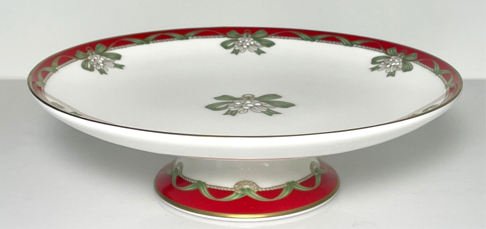 Waterford Holiday Ribbons Round Compote 2 3/8