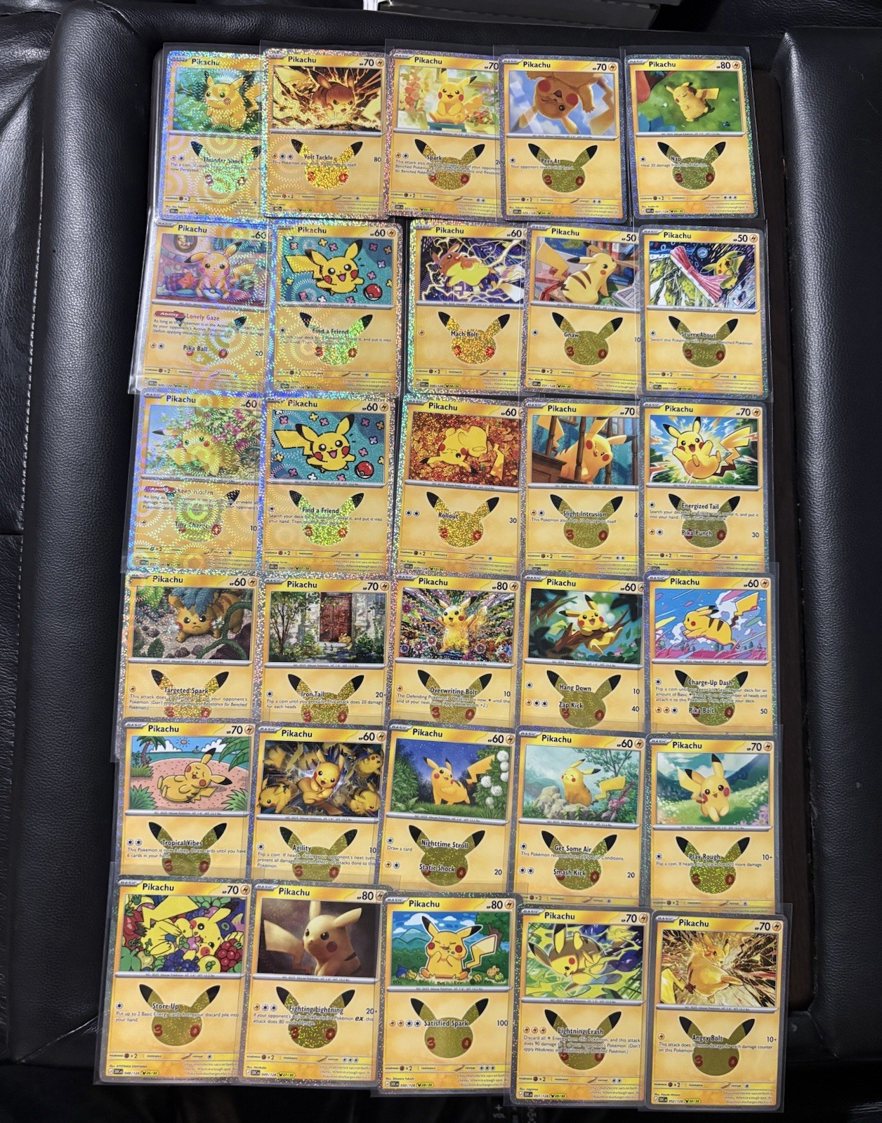 Pokemon 30th Anniversary Complete Pikachu 30/30 Full Sub Set