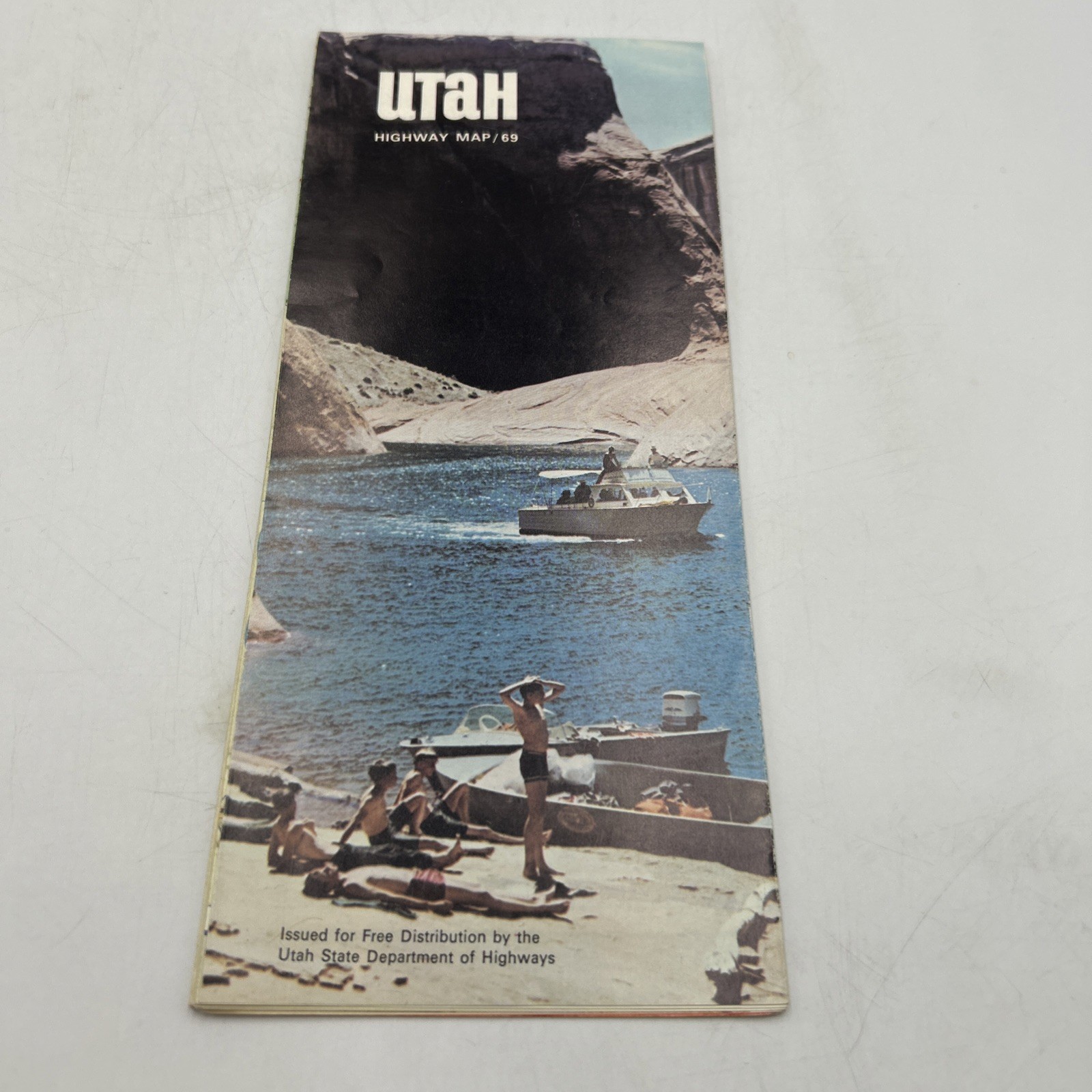 1969 Utah State-issued Vintage Road Map