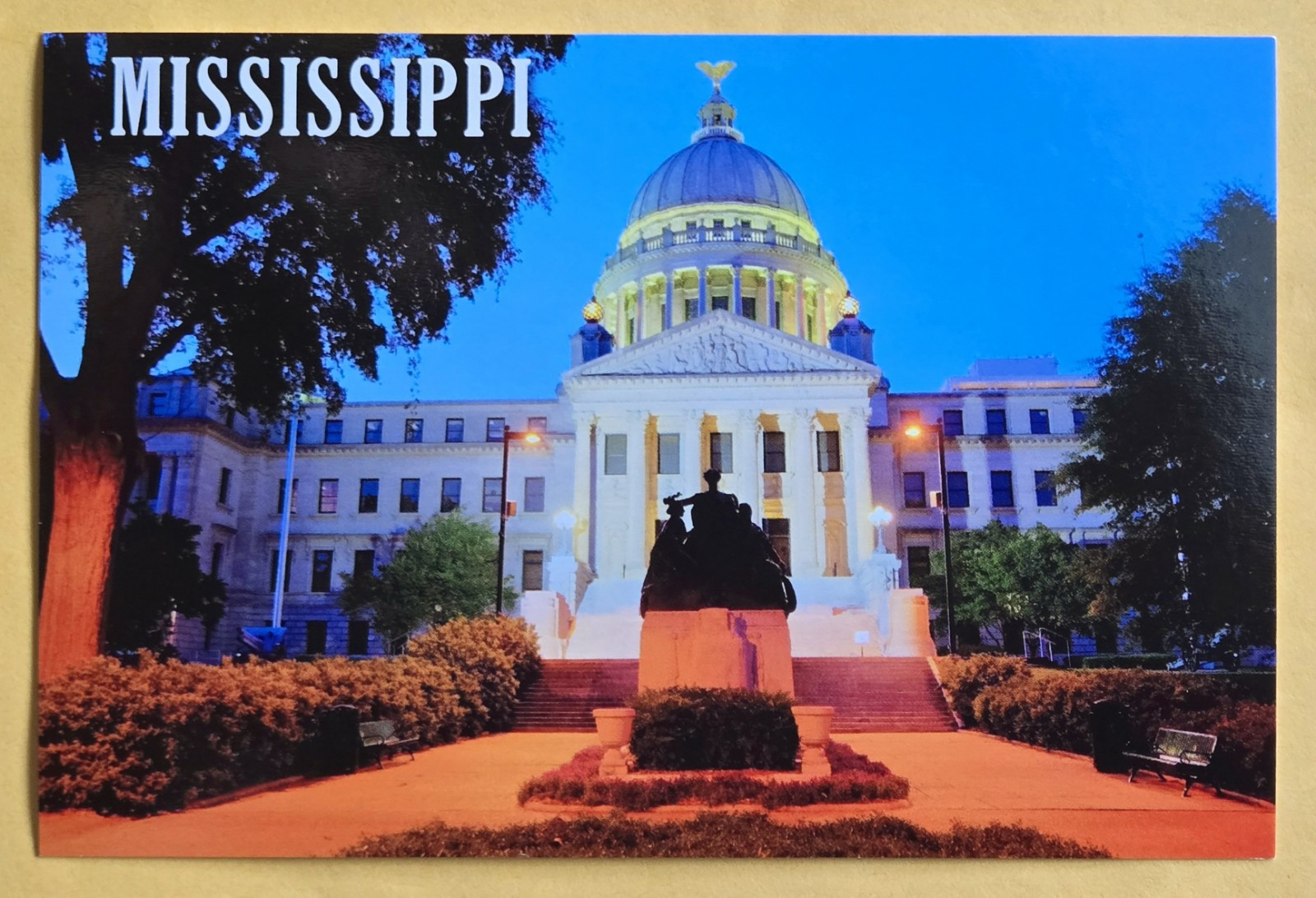 Postcard MS. State Capitol Jackson. Mississippi 