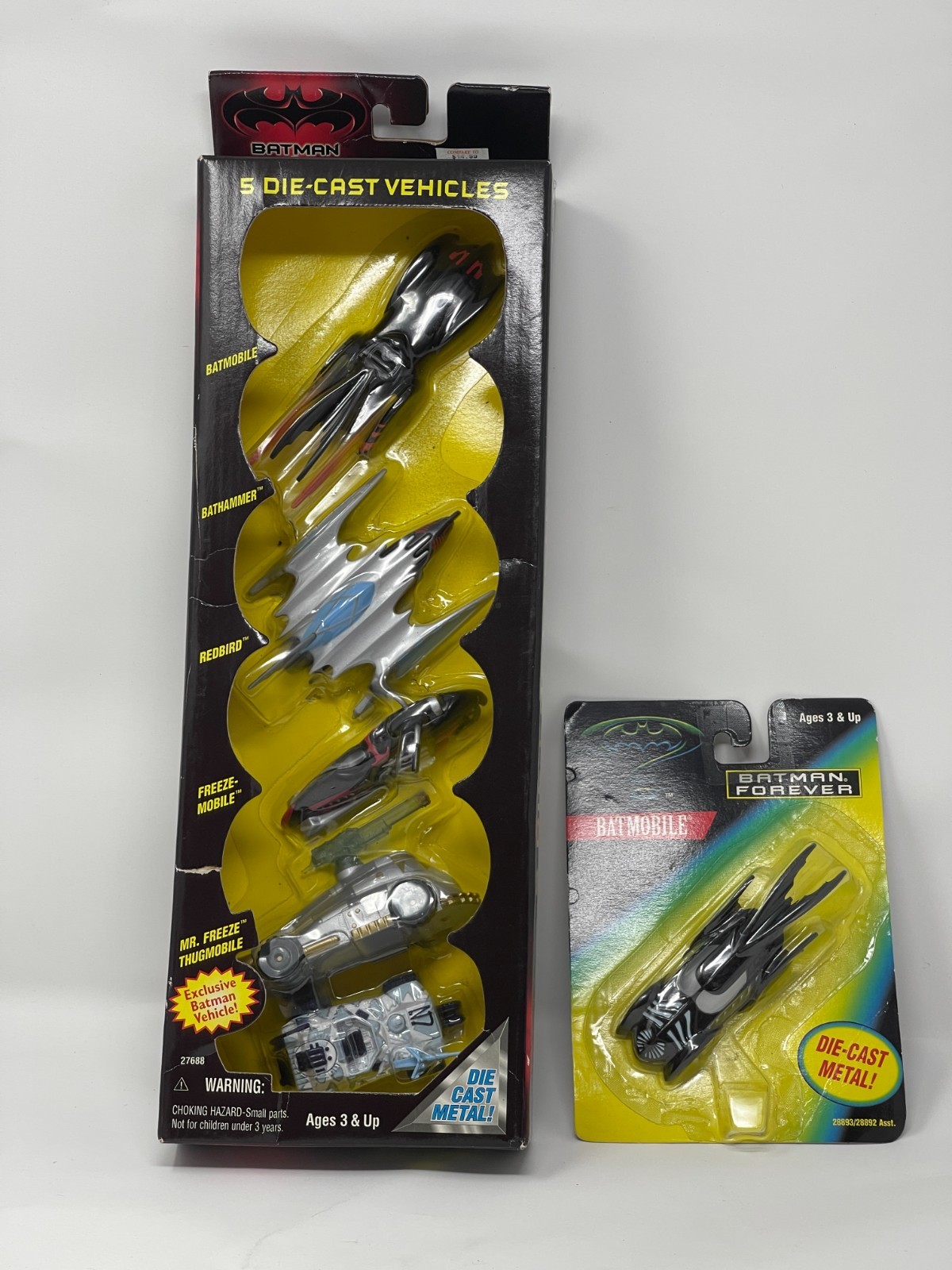 Batman Robin KENNER DIE CAST METAL 5 DIE CAST VEHICLES, New in Box 1997 New +1