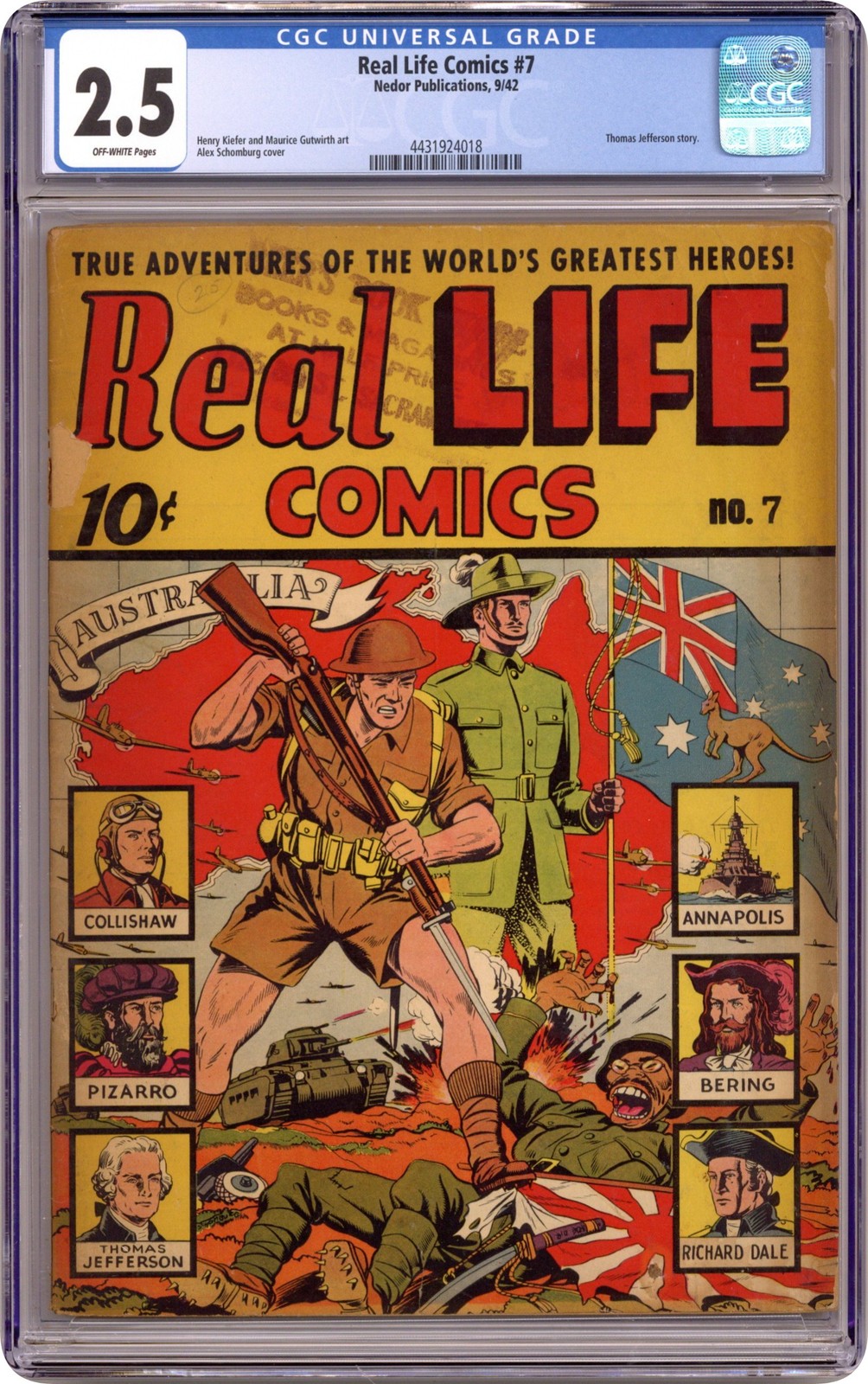 Real Life Comics Picture Magazine #7 CGC 2.5 1942 4431924018