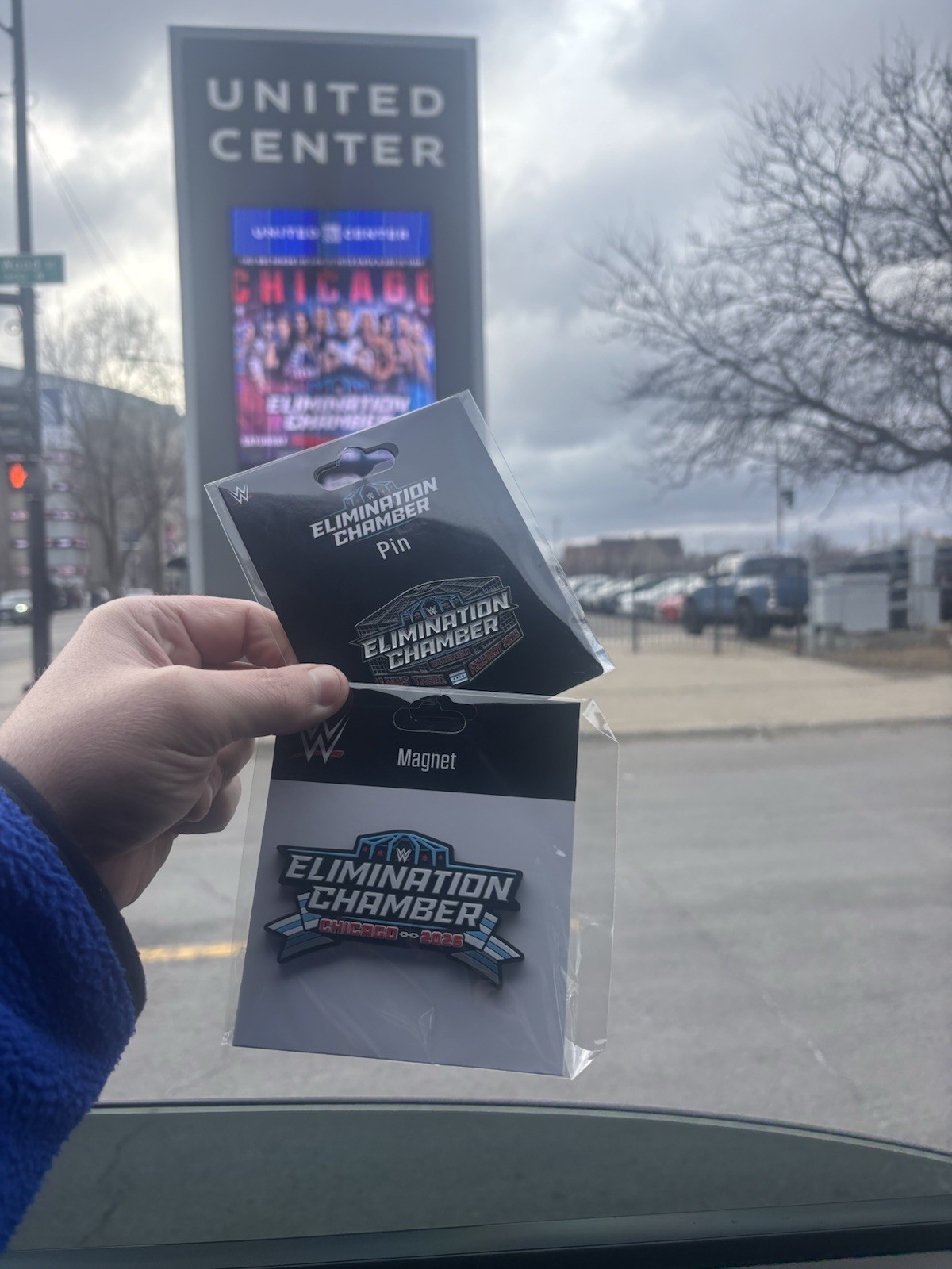 WWE Elimination Chamber 2026 Chicago Pin & Fridge Magnet Collectible Set