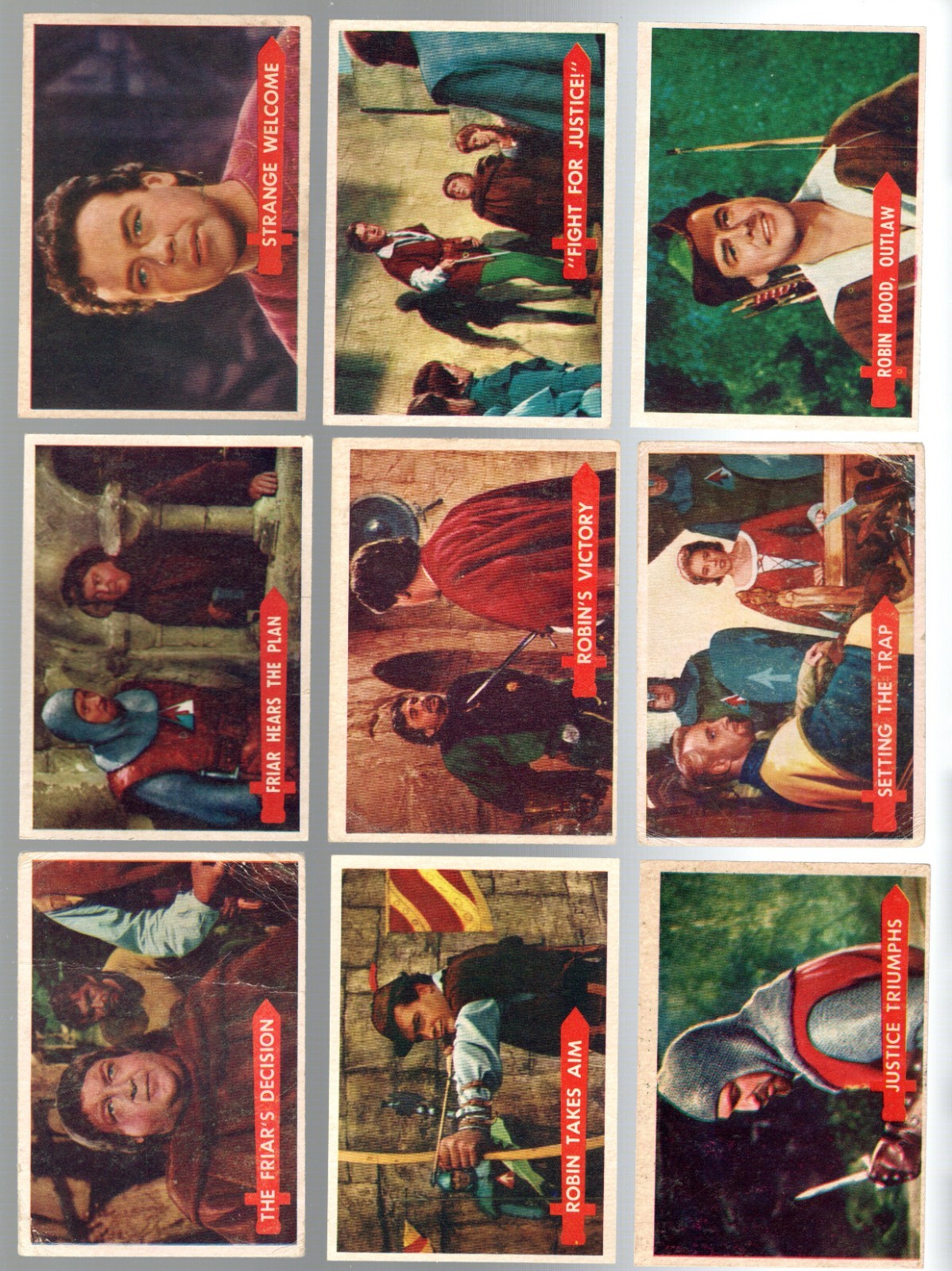 1957 Topps Robin Hood Complete Set (1-60)