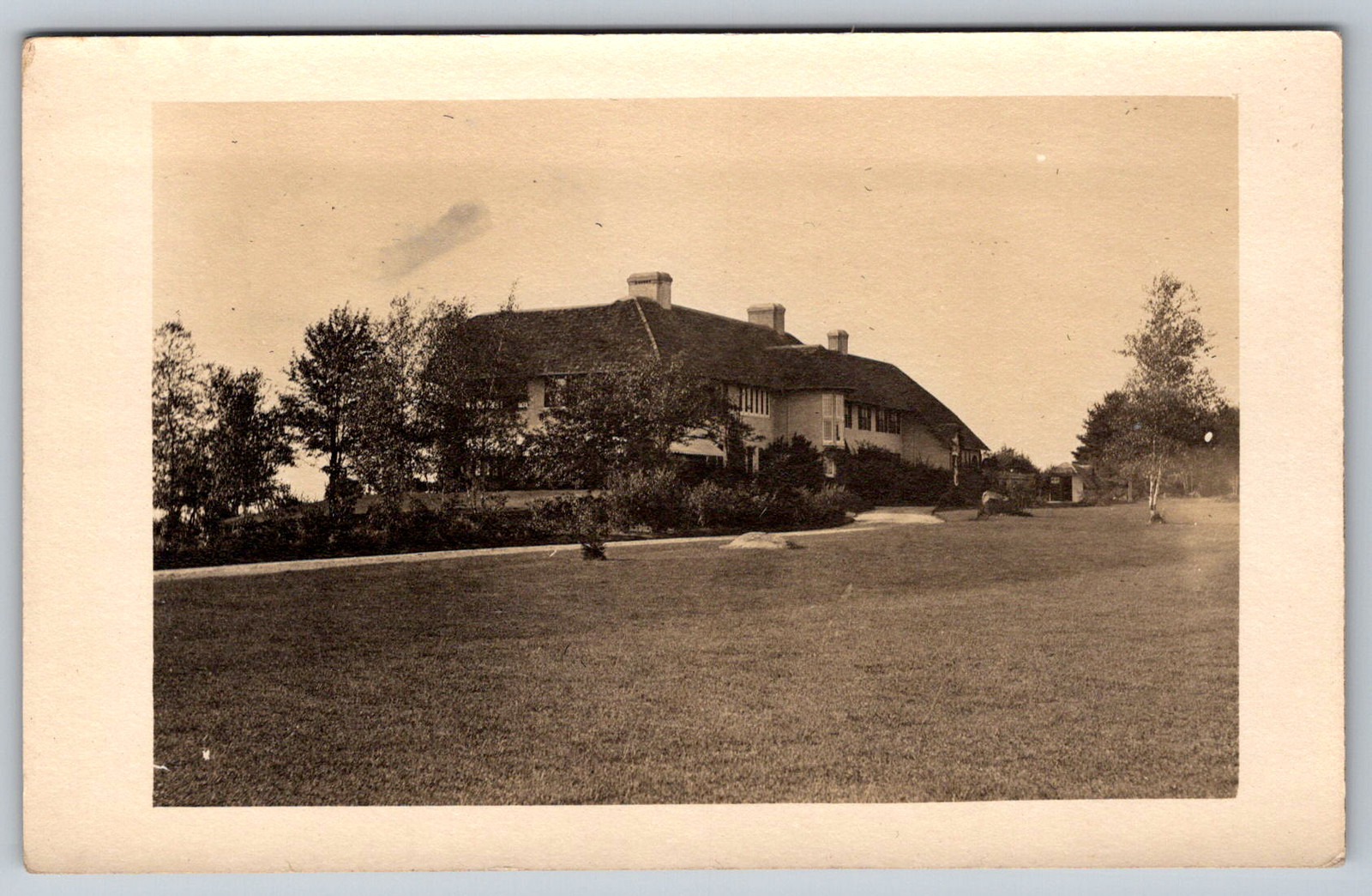 RPPC c1910s Large Estate Mansion House Arts and Crafts Architecture Postcard