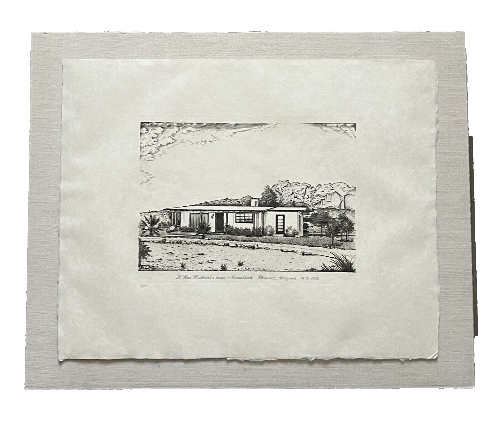 L. RON HUBBARD\'S Home Camelback AZ Scientology Founder Limited Edition #68/100