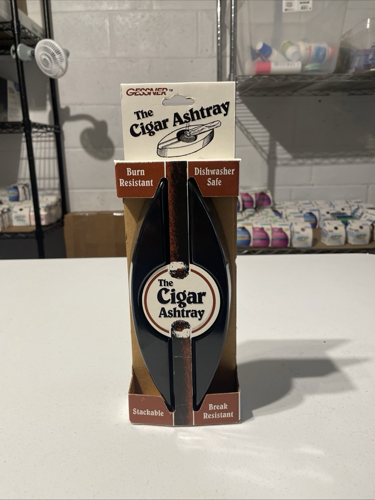 The Cigar Ashtray -Vintage made in the USA- Burn Resistant - Gessner Products