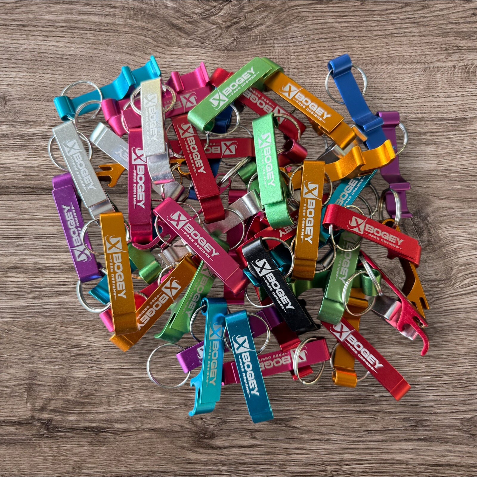 400pcs Custom Engraved Mixed Colors METAL BOTTLE OPENER KEYCHAIN PERSONALIZED
