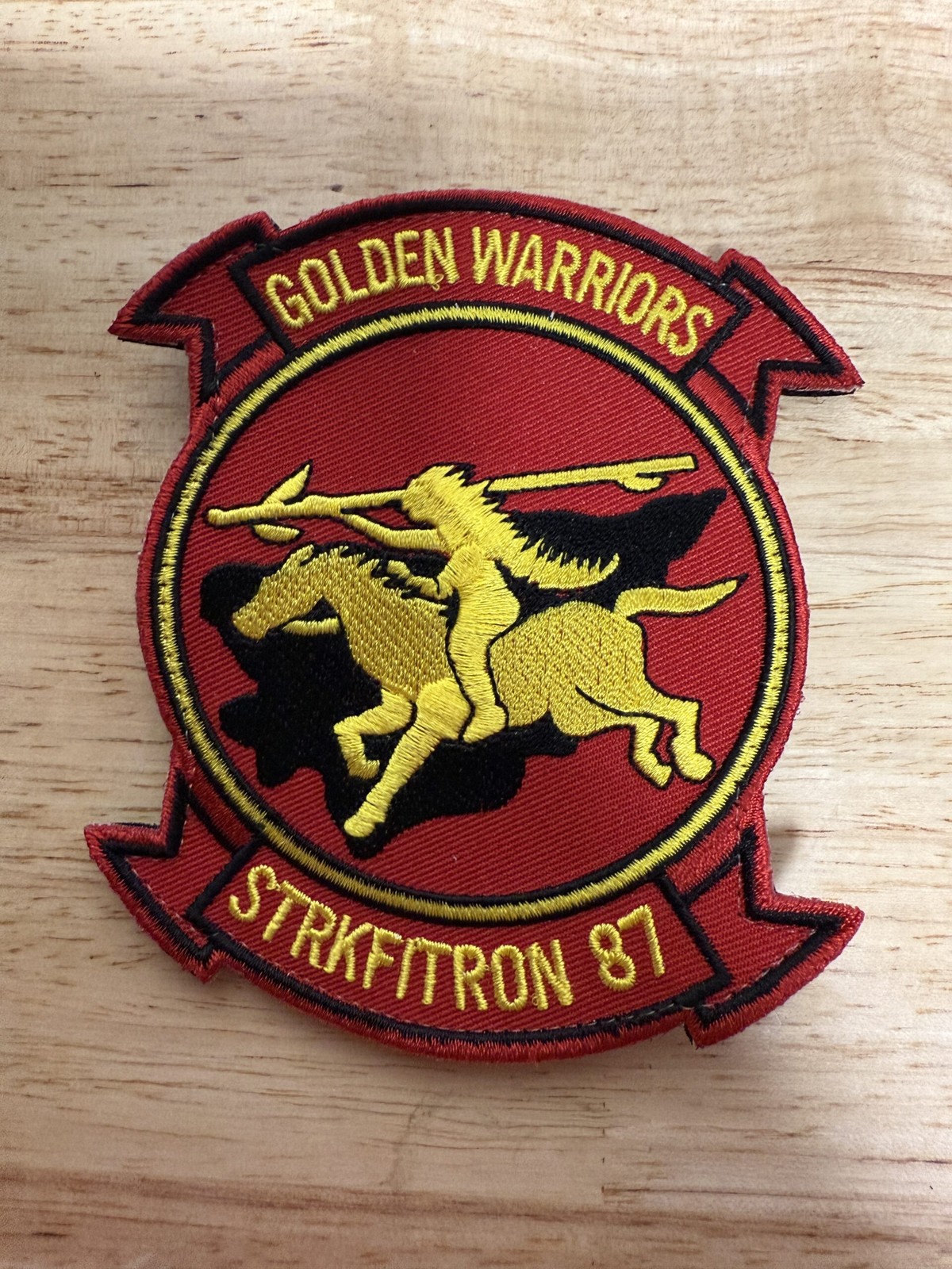 VFA-87 Golden Warriors Patch –  With Hook and Loop